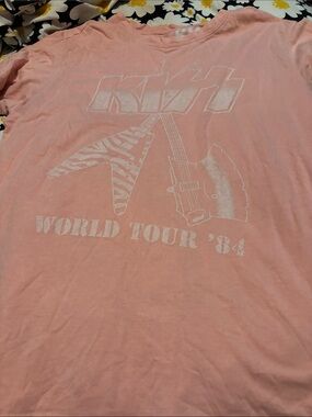 Kiss Pink World Tour '84 Graphic Tee